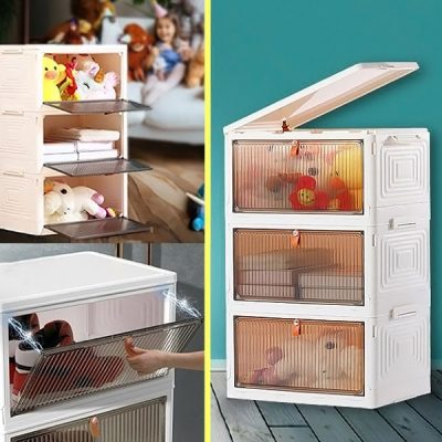 Caja de almacenamiento con tapa - lista en 2 minutos, sin herramientas | ORGABOX