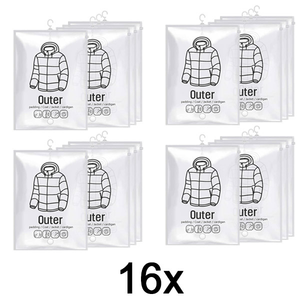 4x Bolsas de almacenamiento al vacío para colgar – (4 uds) | VACUHANG