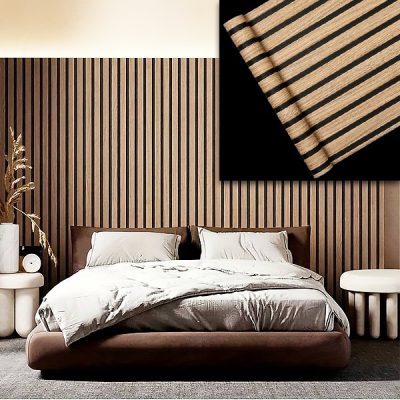 Elegante adhesivo de pared con efecto madera | LINEWALL