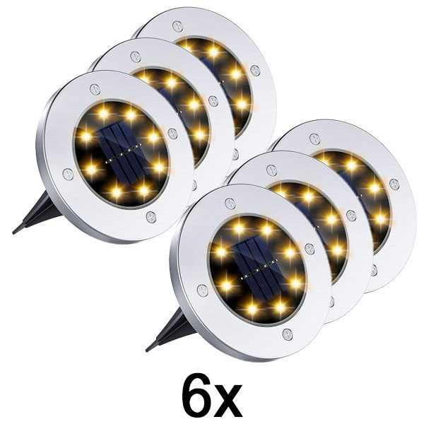 2x Luces solares de suelo para uso exterior (3 unidades) | LUMIGARD